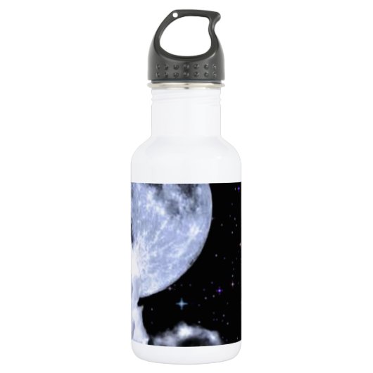 Bouteille D'eau Lune et étoiles (Devant)