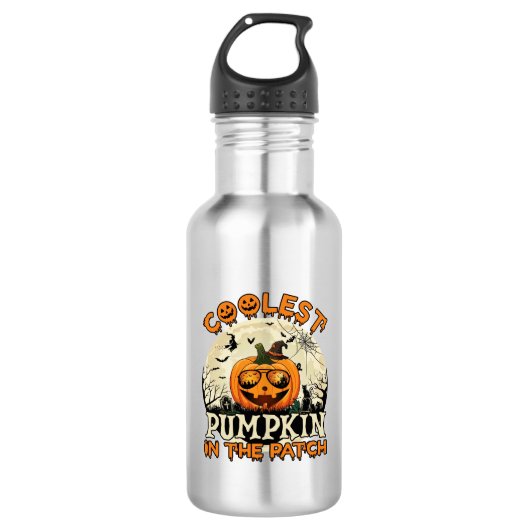 Bouteille D'eau Lunettes de soleil Coolest Pumpkin Patch Chapeau d (Devant)