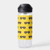 Bouteille D'eau Lunettes de soleil de dessin cool (Arrière)