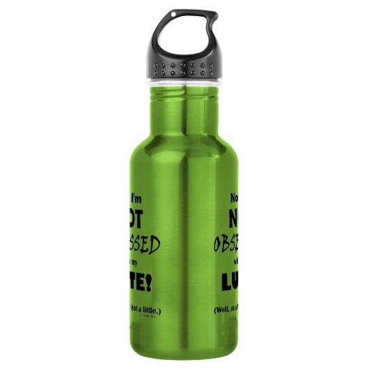 Bouteille D'eau Lute obsédée (Devant)