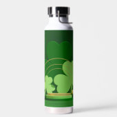 Bouteille D'eau Lutrin de thème de la Saint-Patrick de SlipperyJoe (Gauche)