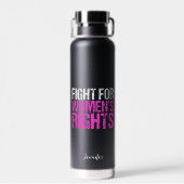 Bouteille D'eau Lutte pour les droits des femmes Audacieux Féminis (Arrière)