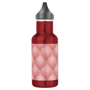 Bouteille D'eau Luxe Blush Rose Rose Or Diamond Motif Tufted