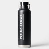 Bouteille D'eau Luxe grand logo noir (Avant)
