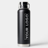 Bouteille D'eau Luxe grand logo noir (Plage)