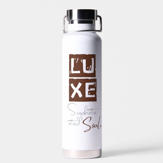 Bouteille D'eau LUXE Sophisticated Soul (Arrière)
