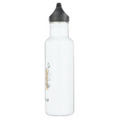 Bouteille D'eau M Monogramme Floral Personnalisé (Droite)