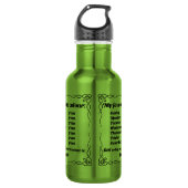 Bouteille D'eau Ma couleur préférée est le vert (Devant)