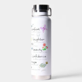 Bouteille D'eau Ma prière pour toi Blanc (Arrière)