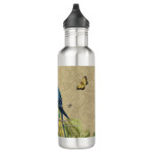 Bouteille D'eau Macaw Blue Jaune Tropical Jungle Antique (Droite)