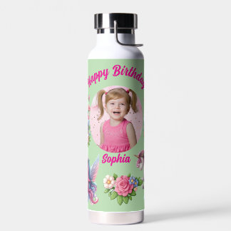 Bouteille D'eau Magical Unicorn Photo Birthday Water Bottle Gift