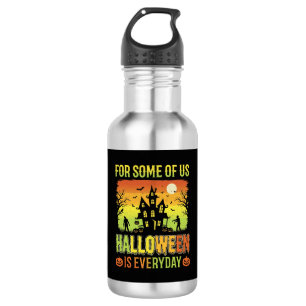 Bouteille D'eau Maison Hantée Halloween Pour Certains D'entre Nous