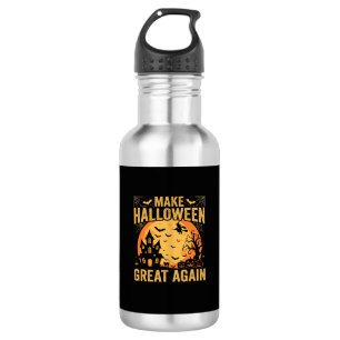 Bouteille D'eau Maison Hantée Halloween Super Encore Citrouille