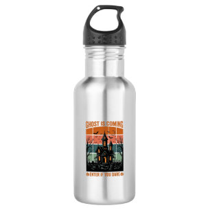 Bouteille D'eau Maison Hantée Vintage Ghost Arrive Halloween Dé