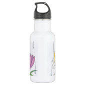 Bouteille D'eau Maison-Souris Designs® - bon amusement propre (Dos)