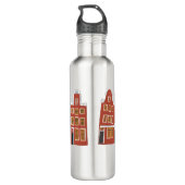 Bouteille D'eau Maisons Hollandaises CUSTOM Amsterdam Holland (Dos)