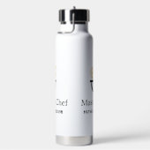 Bouteille D'eau Maître chef ajouter nom poêle noir fumée de feu ja (Évier)