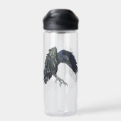 Bouteille D'eau Maître Corbeau de l'Illustration du Temps (Arrière)