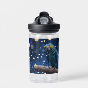 Bouteille D'eau Majesté Bleue : La Macaw Bleue Sur Dreamy Blue Bok