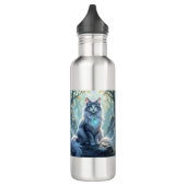 Bouteille D'eau **Majestic Fantasy Cat with Mystical Aura – High F (Gauche)