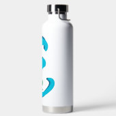 Bouteille D'eau Majuscule E monogramme floral (Droite)