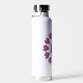 Bouteille D'eau Majuscule G monogramme floral (Plage)