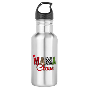 Bouteille D'eau Mama Claus Plaid Motif-60096