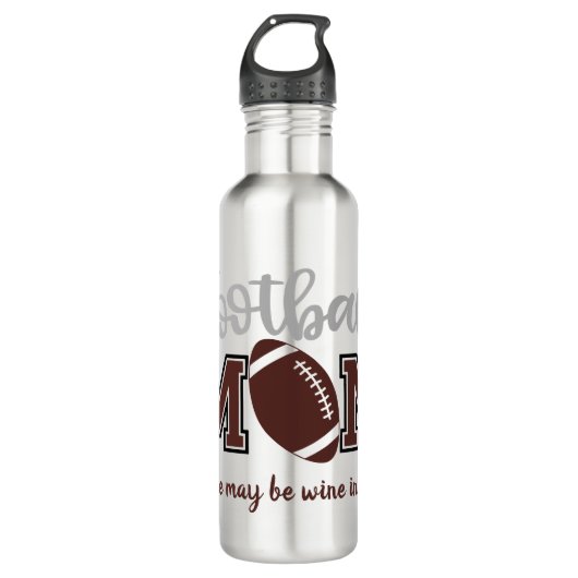 Bouteille D'eau Maman de football drôle (Devant)