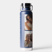 Bouteille D'eau Maman établie | Custom Date 4 Photo tendance (Arrière)