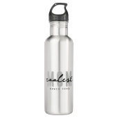 Bouteille D'eau Maman la plus cool depuis 20XX Moderne Simple Prep (Devant)