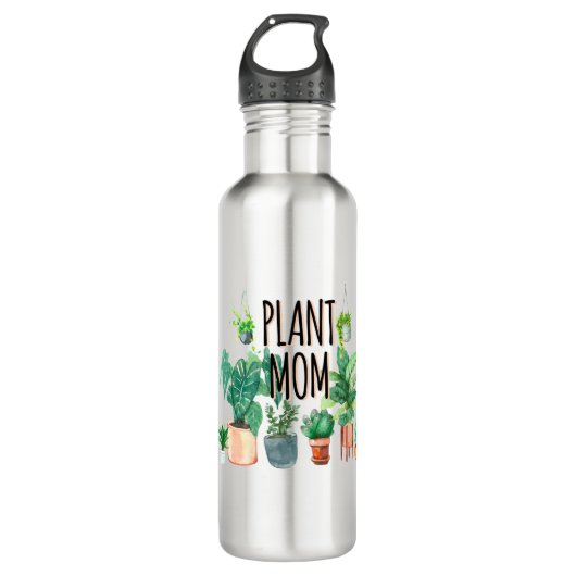 Bouteille D'eau Maman plante - Jardinage, Cadeau Planter Pour Mama (Devant)
