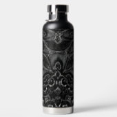 Bouteille d'eau Mandala au charbon de bois (Droite)