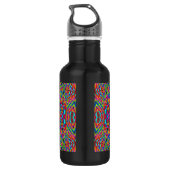 Bouteille D'eau Mandala bariolé embrouillé (Dos)