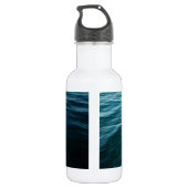 Bouteille D'eau Mandala Blanc Laissez la mer vous libérer (Dos)