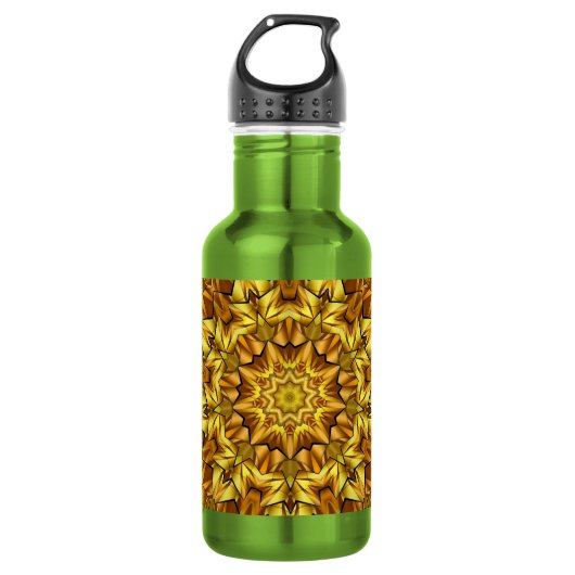 Bouteille D'eau Mandala doré Design abstrait antique-63495 (Devant)