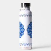 Bouteille D'eau Mandala en bleu (Plage)