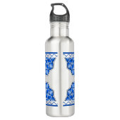 Bouteille D'eau Mandala en bleu (Dos)