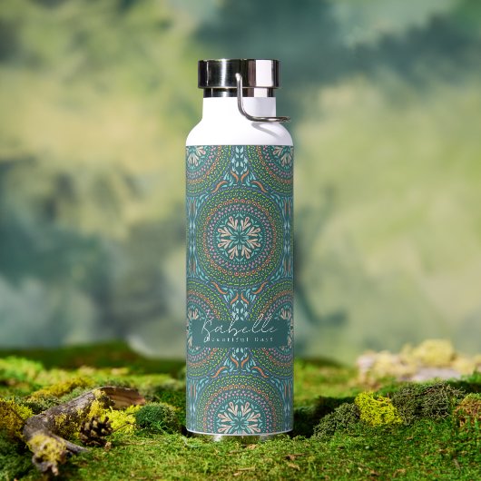 Bouteille D'eau Mandala Green (Extérieur)