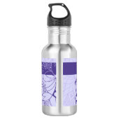 Bouteille d'eau Mandala Monochrome Personnalisée (Dos)