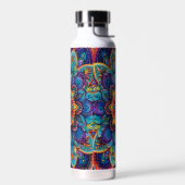Bouteille D'eau Mandala Psychédélique Vibrant (Gauche)