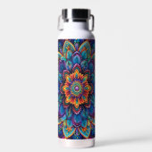 Bouteille D'eau Mandala Psychédélique Vibrant (Avant)