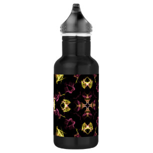 Bouteille D'eau Mandala rose et jaune éblouissant