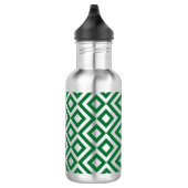 Bouteille D'eau Mander vert et argent (Droite)