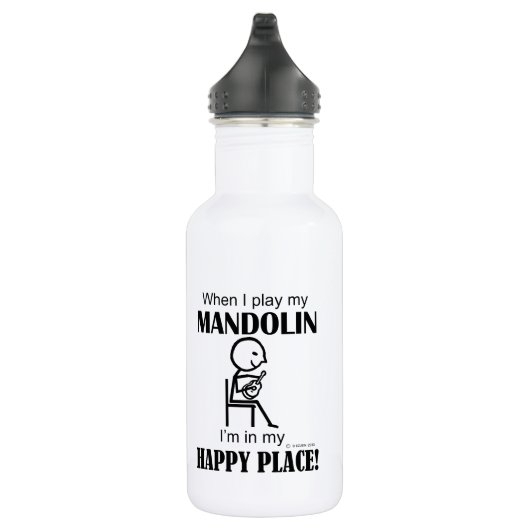 Bouteille D'eau Mandolin Happy Place (Droite)
