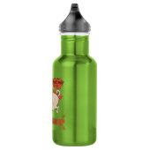 Bouteille D'eau Manger est mon super-puissance rouge carlin style  (Droite)