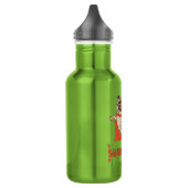 Bouteille D'eau Manger est mon super-puissance rouge carlin style  (Gauche)