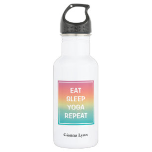 Bouteille D'eau Manger Sommeil Yoga Ombré Pastel