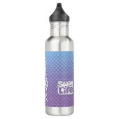 Bouteille D'eau "Mangez mes bulles" Bleu/Violet écailles Nager Vie (Droite)