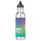 Bouteille D'eau "Mangez mes bulles" Rainbow écailles natation (Gauche)