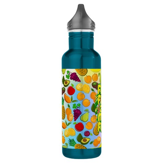 Bouteille D'eau Mangez plus de fruits | yoga alimentaire sain moti (Gauche)